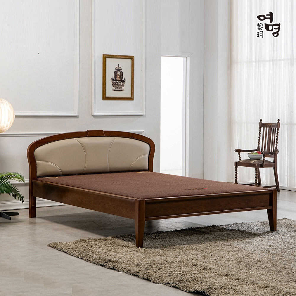 여명흙침대 퀸 Q 라운드 침대(황토볼 흙 돌 맥반석 칠보석 세라믹 연옥) - 상품 이미지