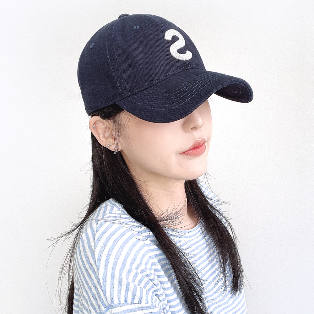 알파벳 에스 코튼면 남자여자 야구 볼캡 모자