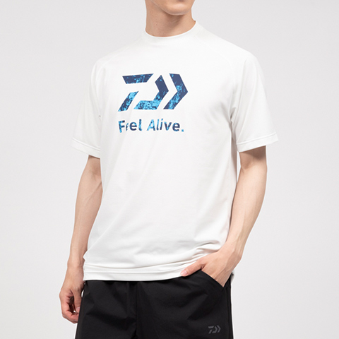 다이와 낚시 티셔츠 23 DE-3923 FeelAlive 드라이 블랙 화이트 오션 - 상세 이미지 4