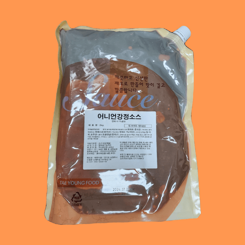 태영식품 양념치킨 어니언강정소스 2KG - 메인 이미지