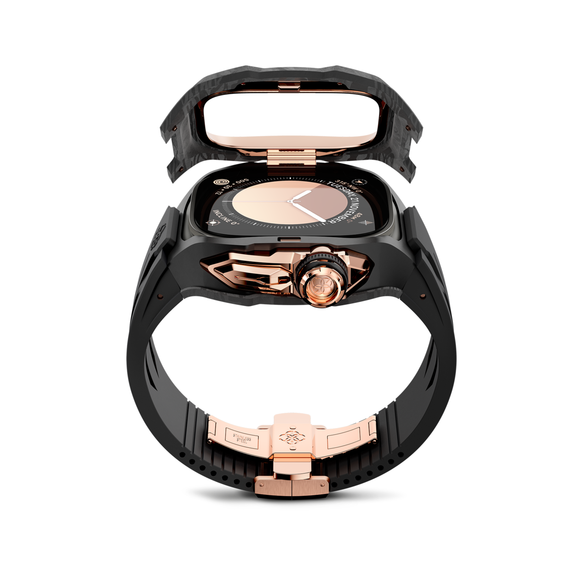 골든컨셉 애플워치 케이스 RSCIII 49mm 로즈골드 카본 (ROSE GOLD CARBON) 이미지 8