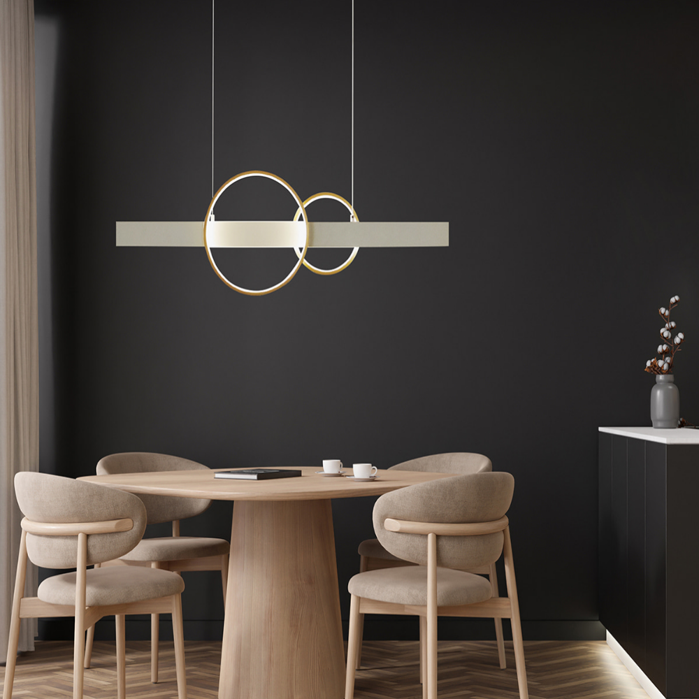 무료+당일발송/KS인증 6인용식탁등 LED 50W 펜던트 주방 식탁등 화이트 - 상세 이미지 3