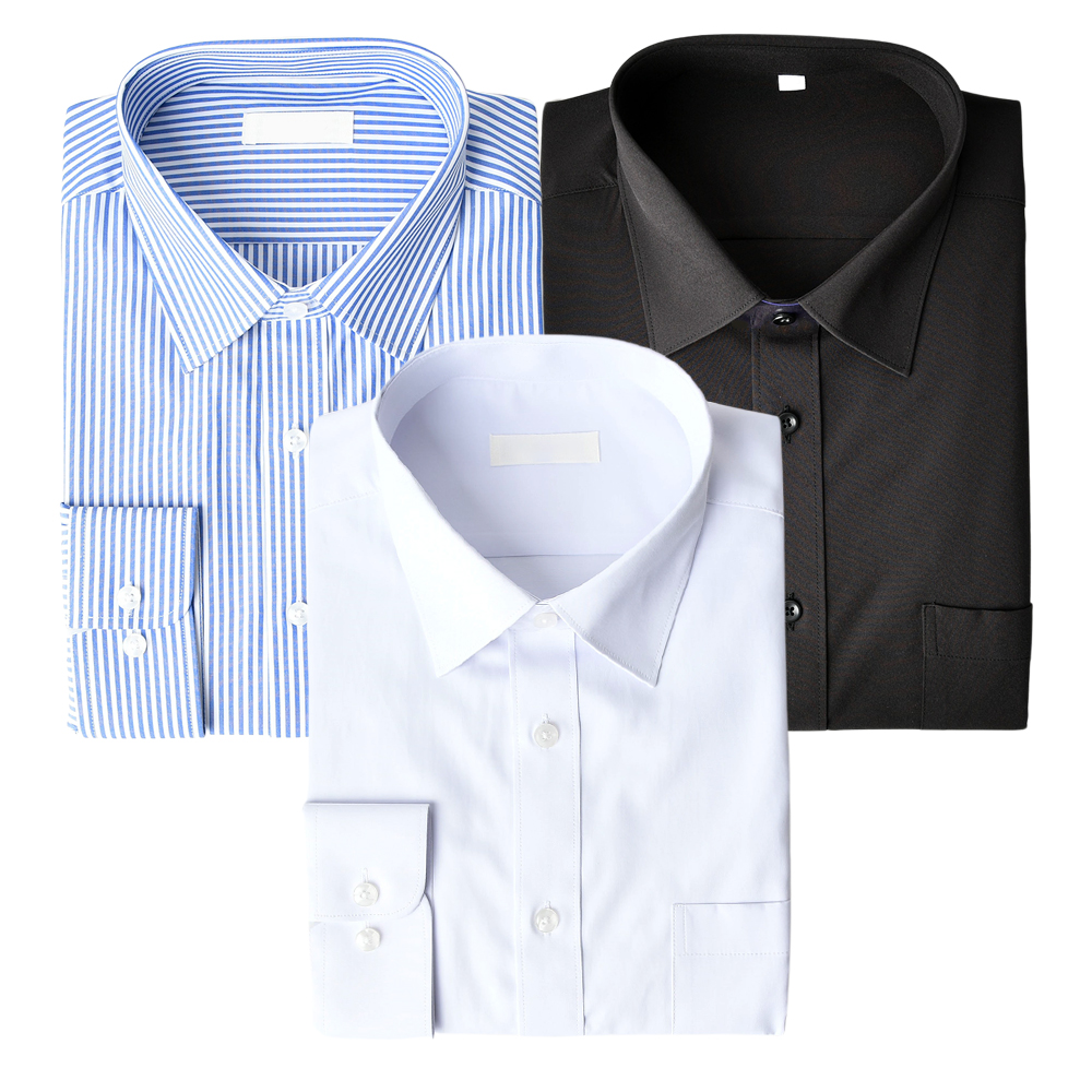 남자 와이셔츠 남성 정장 남방 긴팔 반팔 스판 구김없는 링클프리 무지 체크 빅사이즈 제품 이미지