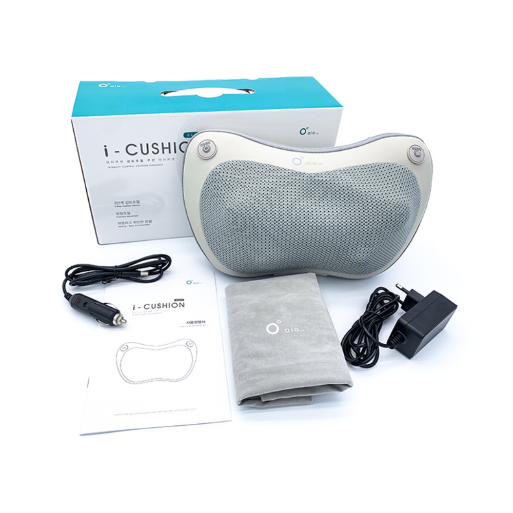 아이쿠션 목 안마기 어깨마사지기 승모근 허리 마사지 기계 머리 안마베개 온열