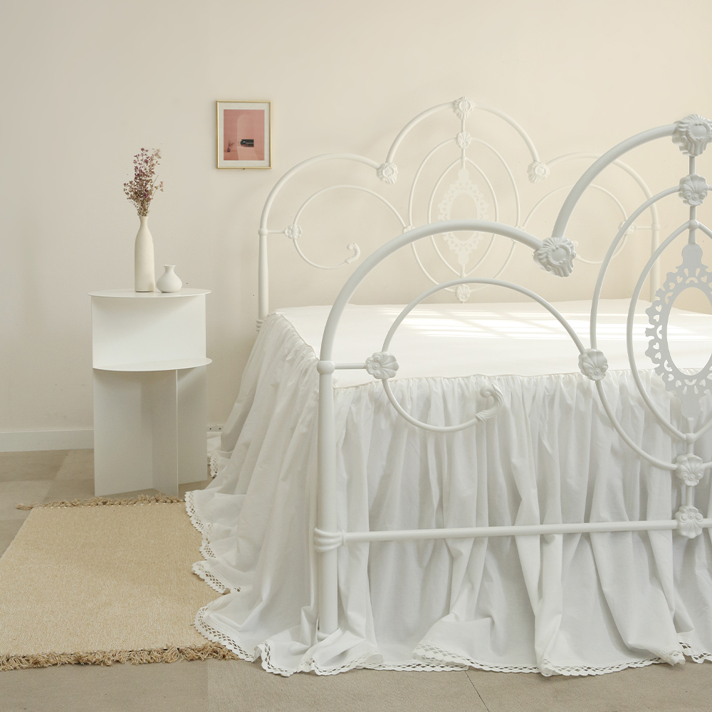 레이스 침대 커버 이스턴킹 프릴 치마 베드 스커트