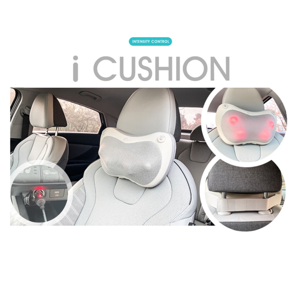 아이쿠션 목 안마기 어깨마사지기 승모근 허리 마사지 기계 머리 안마베개 온열