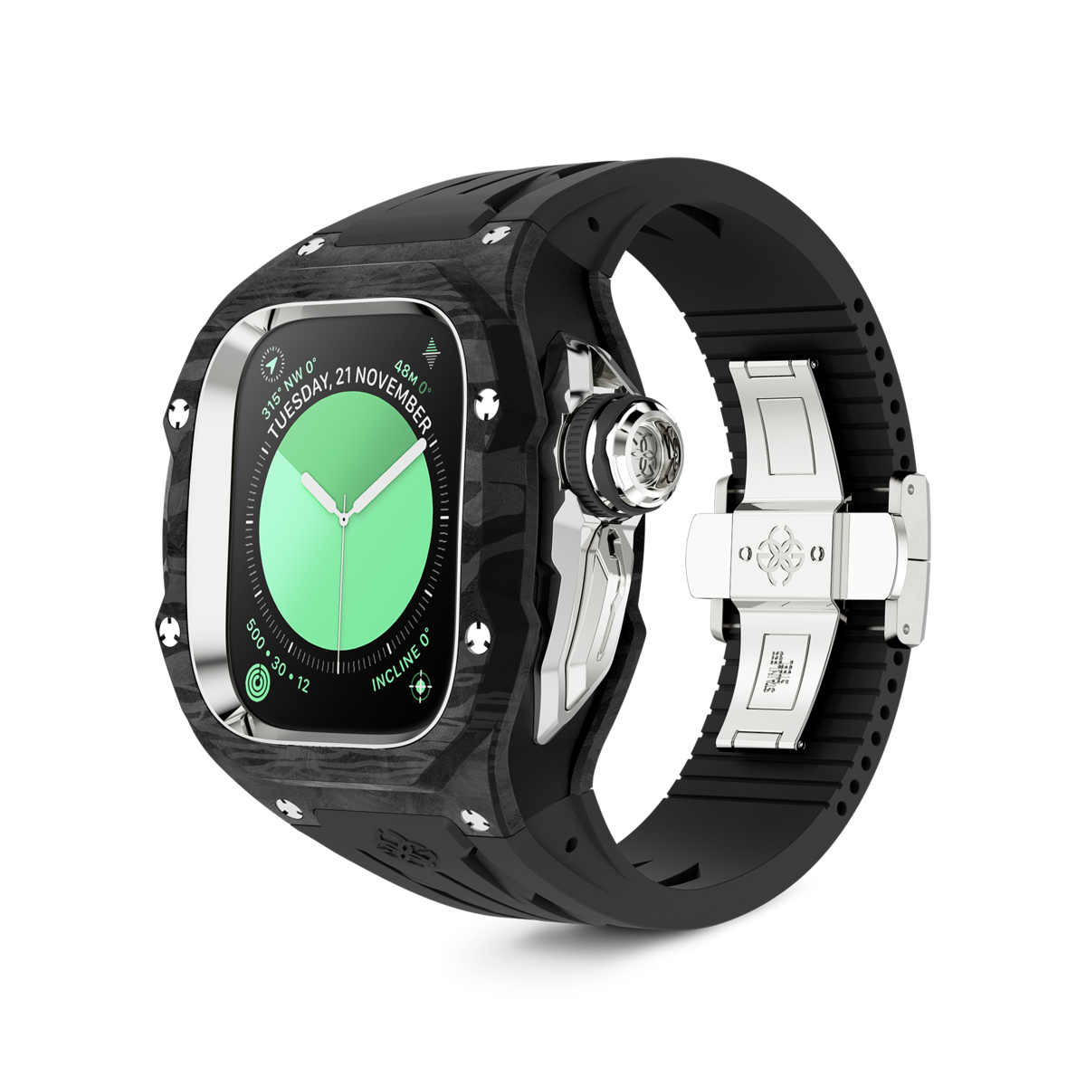 골든컨셉 애플워치 케이스 RSCIII 49mm 실버 카본 (SILVER CARBON) - 상세 이미지 2