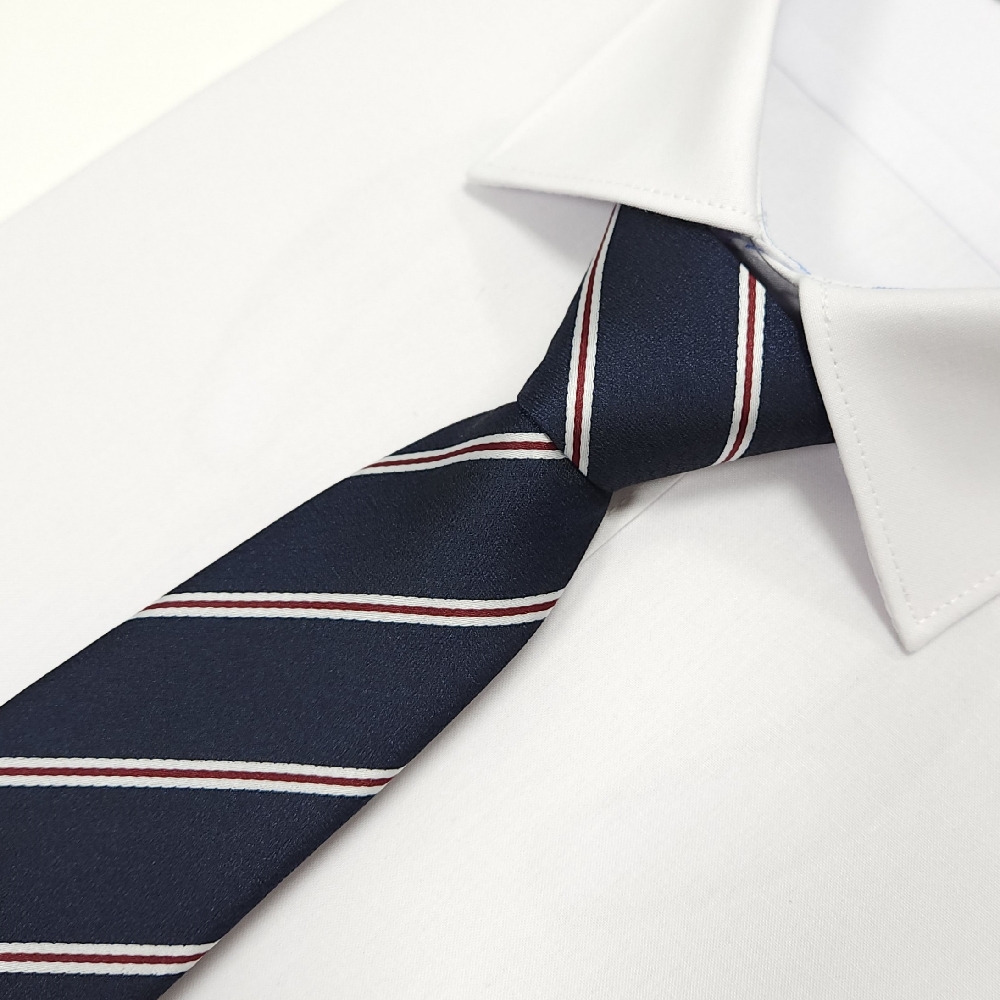 더셔츠스튜디오 레지멘탈 자동지퍼넥타이 TN332 네이비