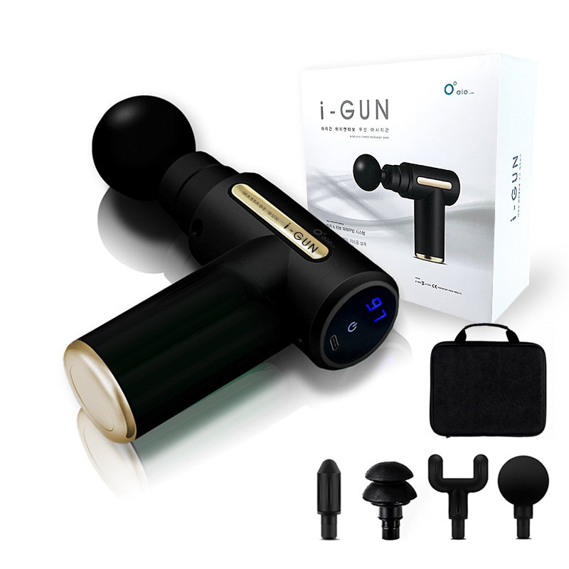 아이오랩 아이건 마사지건 무선 진동 미니 목 어깨 안마기 전동 마사지기