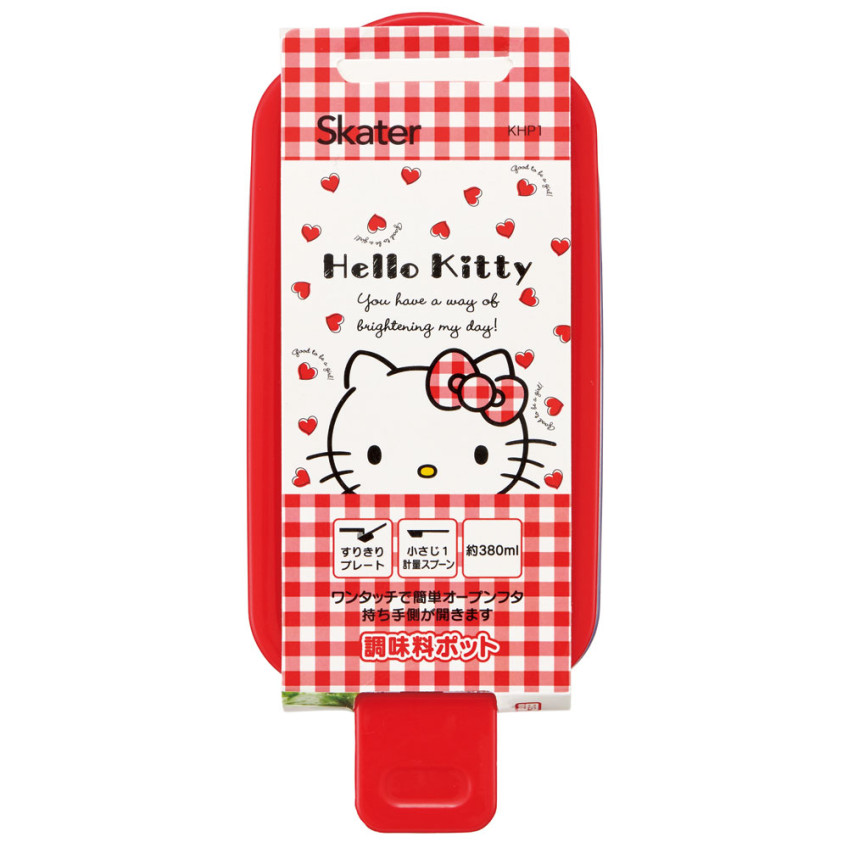 스케이터 산리오 헬로키티 캐릭터 원푸시 조미료 포트 380ml KHP1 - 조미료·육수 - 하카타몰