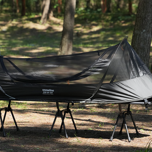 스노우라인 팝업코트 야전침대 텐트 원터치텐트 휴대용 모기장