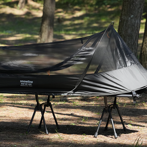 스노우라인 팝업코트 야전침대 텐트 원터치텐트 휴대용 모기장
