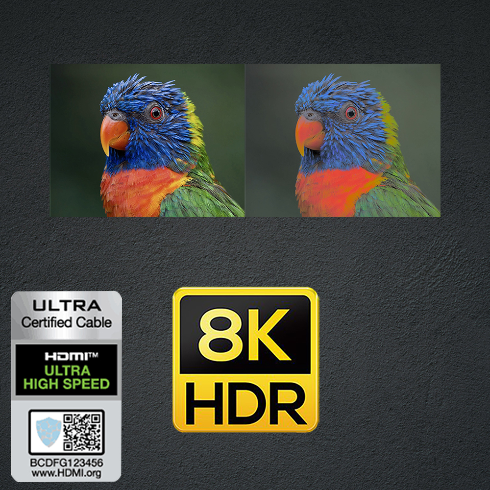HDMI2.1 케이블 돌비비전 144Hz 10K 48Gbps 아연합금 애플TV 24K 1m - 상세 이미지 3