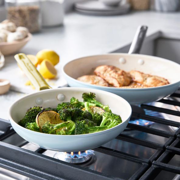 그린팬 파도바 세라믹 논스틱 코팅 인덕션 프리미엄 프라이팬 에그팬 20cm, 스모키스카이