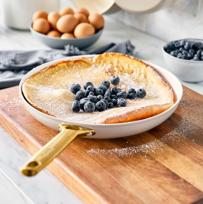 그린팬 파도바 세라믹 논스틱 코팅 인덕션 골드 스텐 핸들 명절 프라이팬 28cm, 토우프브라운