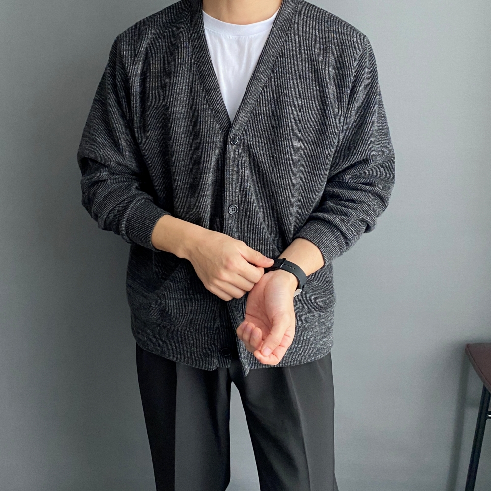 남자오버핏가디건 남자정장가디건 숄카라카디건 이미지 2