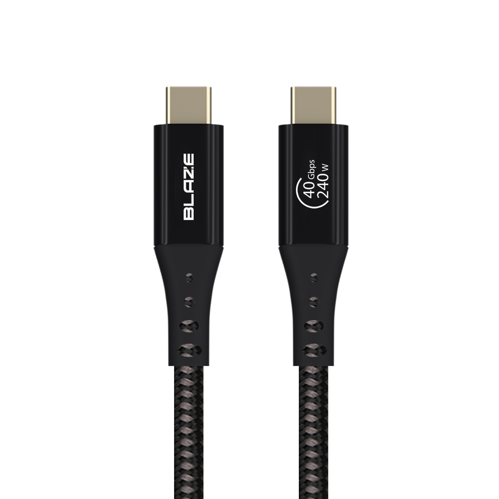 C TO C 케이블 USB4 케이블 240W 40기가 GEN3 썬더볼트4 0.3m, 1개 - 상품 이미지