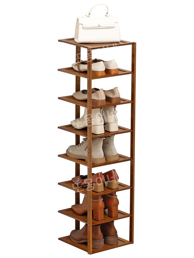 목재 신발장 현관 캐비닛 신발 선반 수납장 원목 슬림 다층 가구 거실 우드 입구 학원 가정용 벤치 사무실 수납