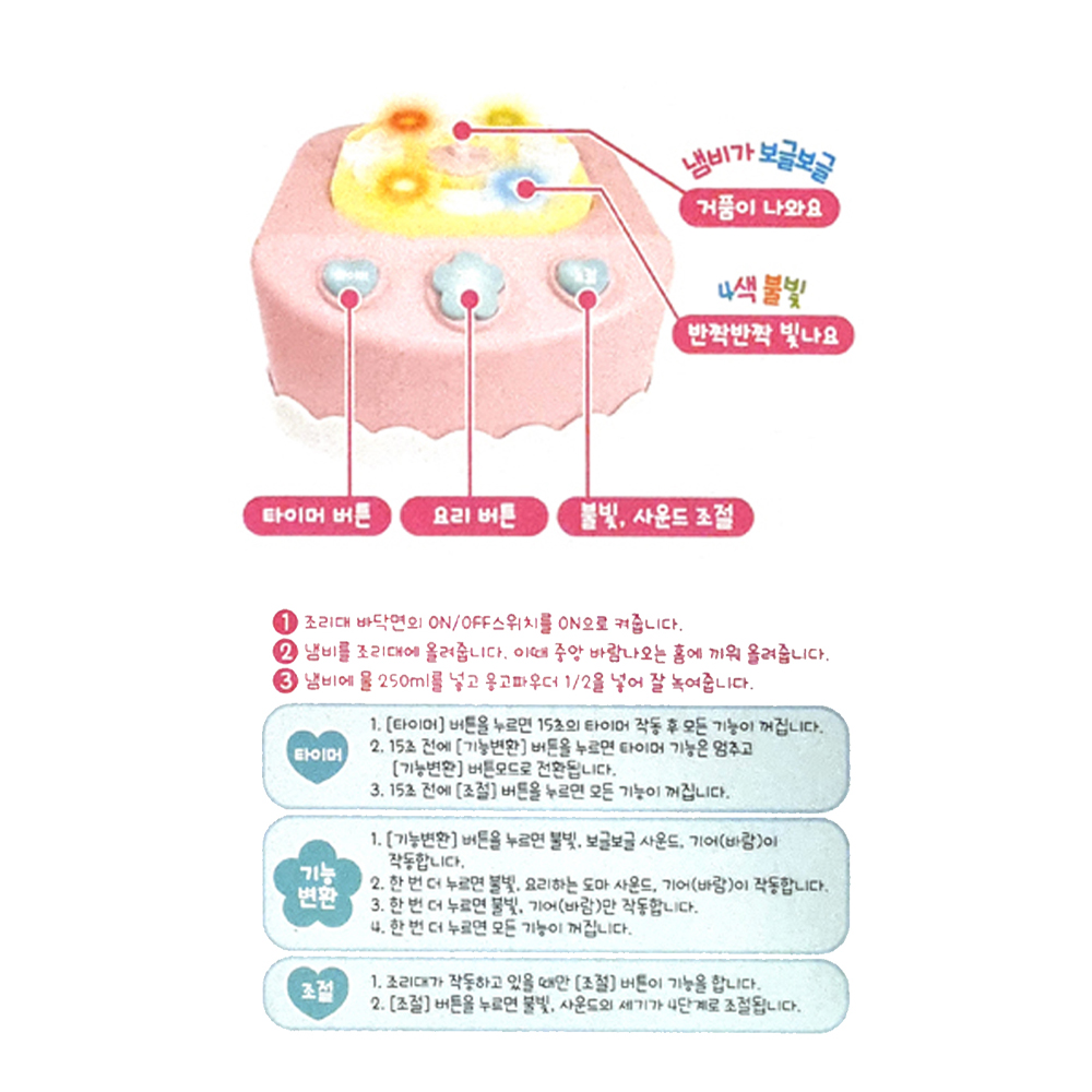 아쿠아매직 보글보글 요리놀이 산리오 캐릭터즈 장난감 이미지 6