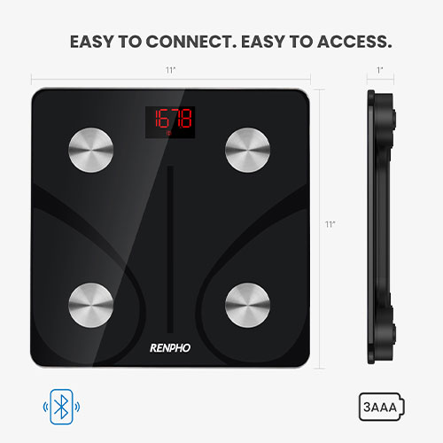 렌포 스마트 디지털 체중계 엘리스 1 앱 연동 체지방 BMI 체성분 인바디 아마존 체중계