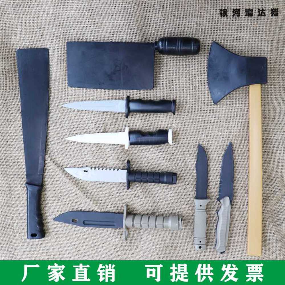 고무 나이프 훈련용 고무칼 연습용 트레이닝 훈련 소품 무술 가짜 서바이벌 호신술 모형칼 - 상세 이미지 3