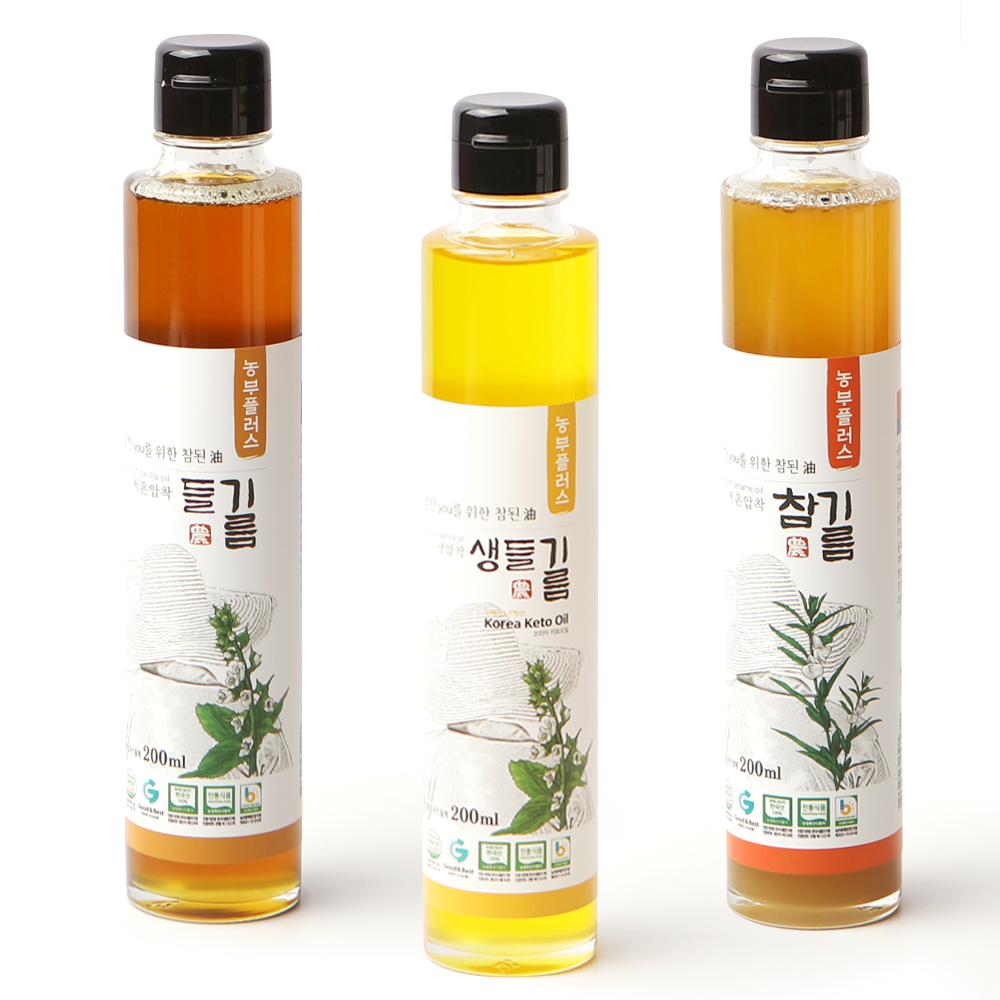국산참기름 저온압착 참기름 180ml 농부플러스