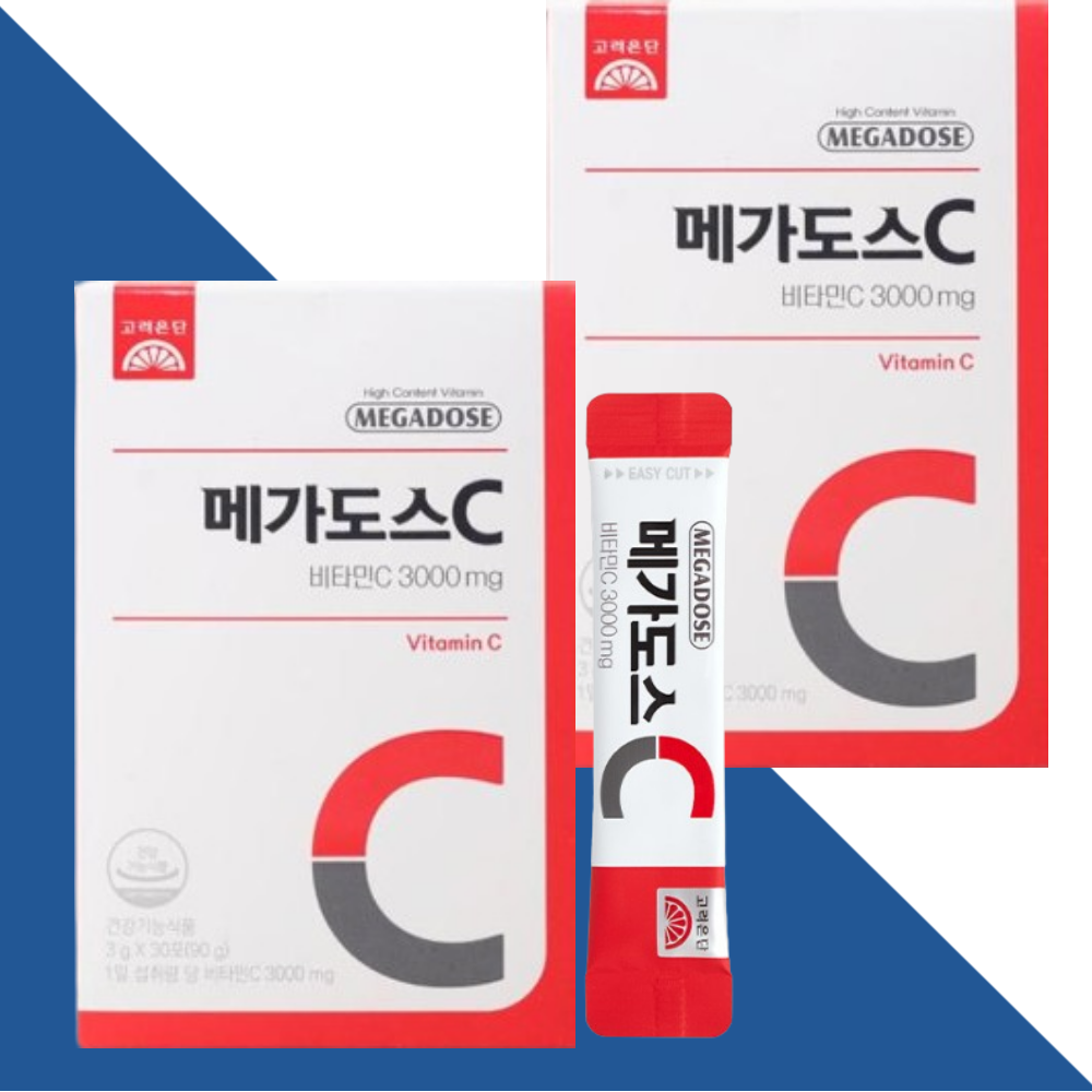 고려은단 메가도스C 3000 비타민C 비타민씨 30포X2박스 - 메인 이미지