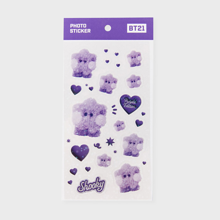 Line Friends BT21 SHOOKY Purple of Wish Edition Minnie Sticker
