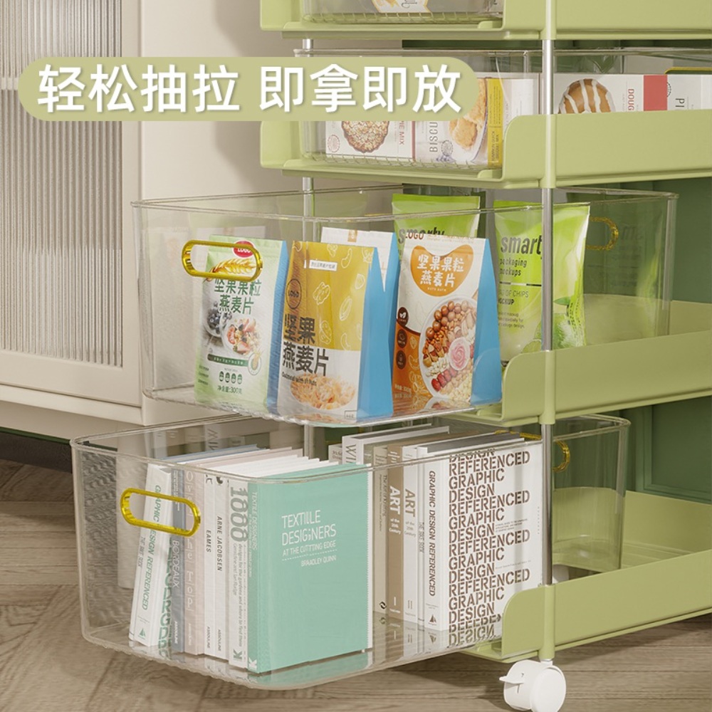 서랍형 트롤리 수납 정리 바퀴달린 수납장 거실 이동식트롤리 서랍트롤리 선반 - 상세 이미지 2