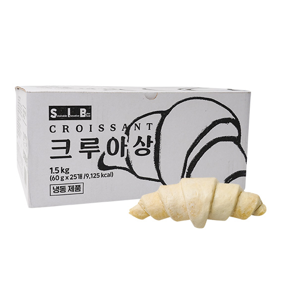선인 크로아상 60G x 25EA 미니크로아상 크루와상 크루아상 냉동크로아상 생지 크룽지 - 상품 이미지