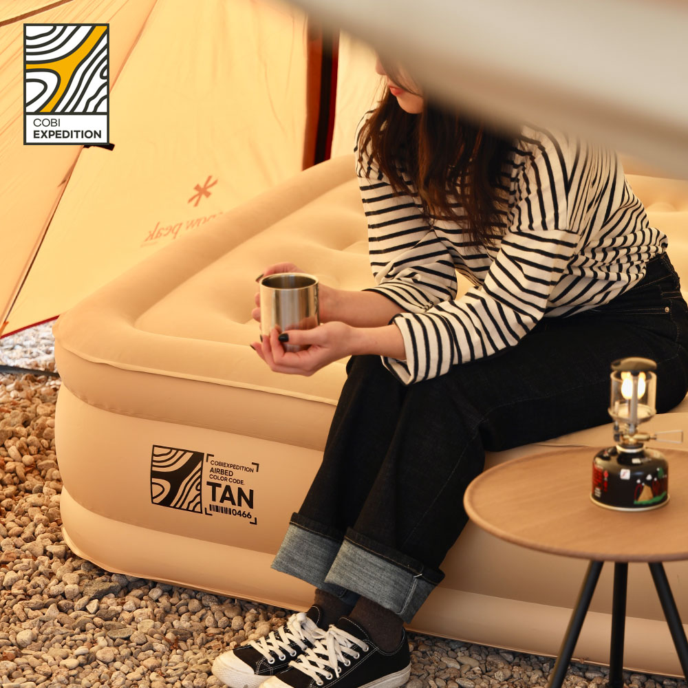 [유해물질NO] 코비익스페디션 에어베드 매트리스 퀸사이즈 KC인증 배터리 에어펌프내장 캠핑 에어매트