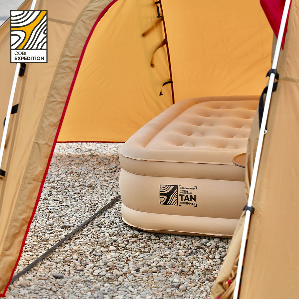 [유해물질NO] 코비익스페디션 에어베드 매트리스 퀸사이즈 KC인증 배터리 에어펌프내장 캠핑 에어매트