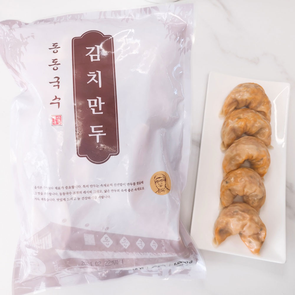 팔당 동동국수 1000g 냉동 얇은 피 고기 김치 만두 - 상세 이미지 4