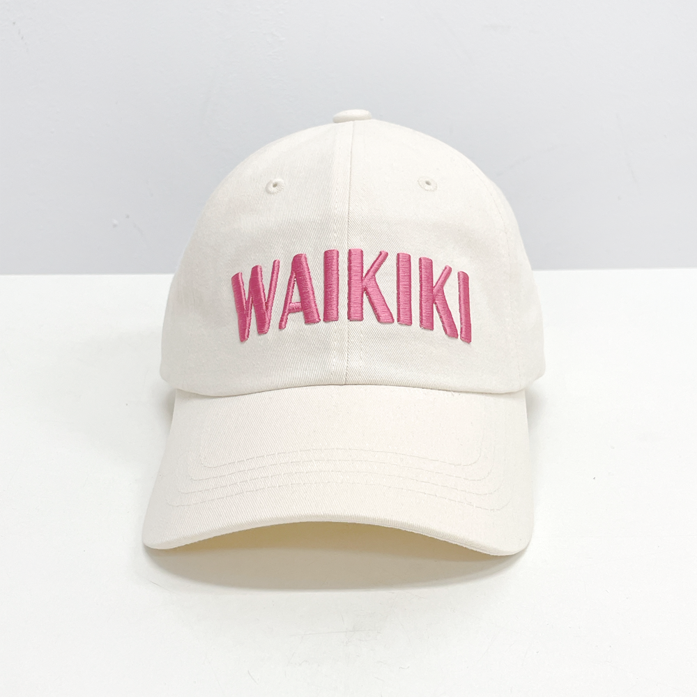 WAIKIKI 봄 여름 파스텔 면 남자 여자 야구 볼캡 모자 - 상세 이미지 5