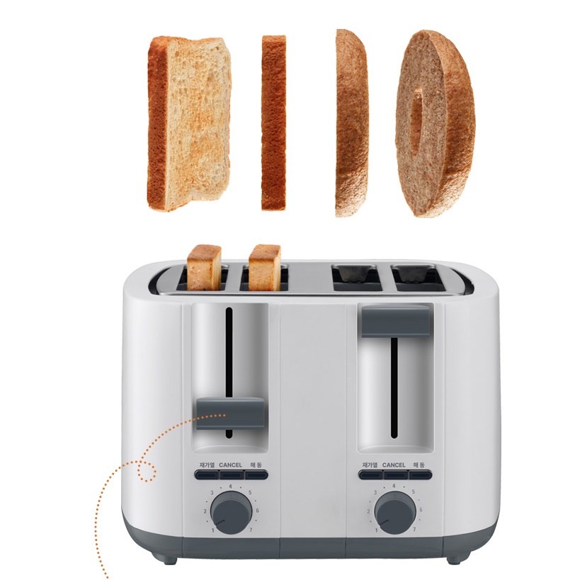 대형 대용량 업소용 토스트기 토스트 기계 레트로 토스터기 호텔 토스트기