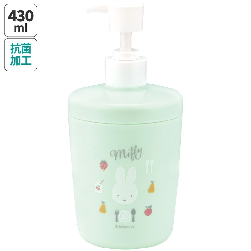 [발주상품 2~4 영업일 발송예정] 스케이터 미피 캐릭터 항균 비누 디스펜서 430ml SD1 - 하카타몰