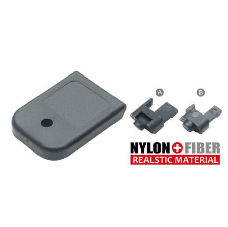 가더 G-Series GBB 탄창 베이스 Magazine Base (스탠다드/블랙) / GLK-105(BK)