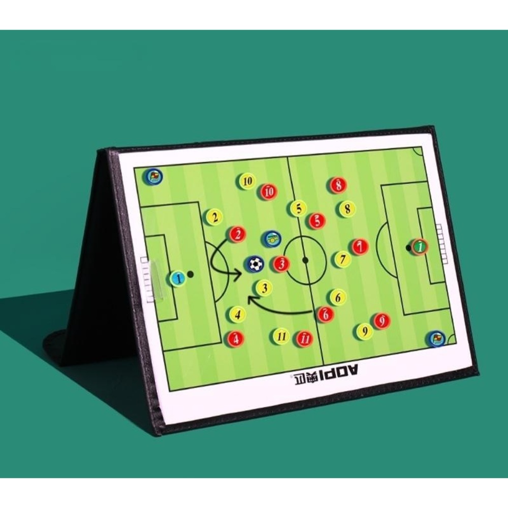 축구 전술판 감독 코치 농구 지휘판 자석 세트 풋살 보드 축구작전판 휴대용 - 상품 이미지