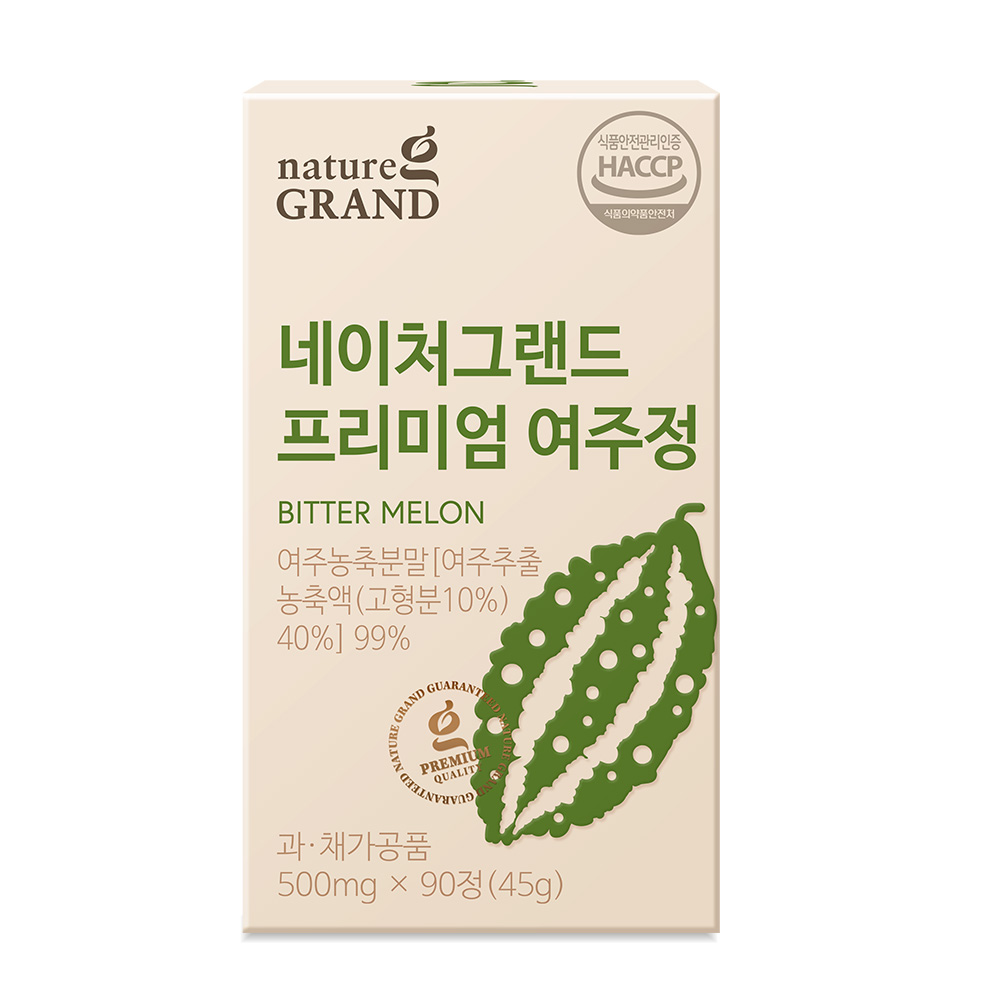 네이처그랜드 프리미엄 국내산 유기농 여주정 90정 1박스 3개월분/소비기한 26.01.07 - 상세 이미지 2