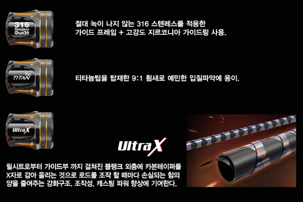 씨호크 이카타코 175B 티탄 심해 갑오징어 문어 광어 붉바리 낚시대 - 상세 이미지 4