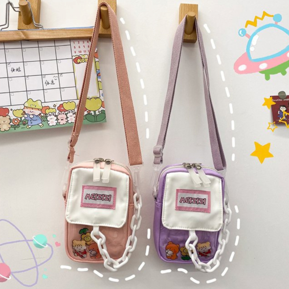 초등핸드폰가방 키즈슬링백 메신저백 어린이 간식가방