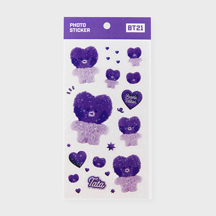 Line Friends BT21 TATA Purple of Wish Edition Minnie Stickers