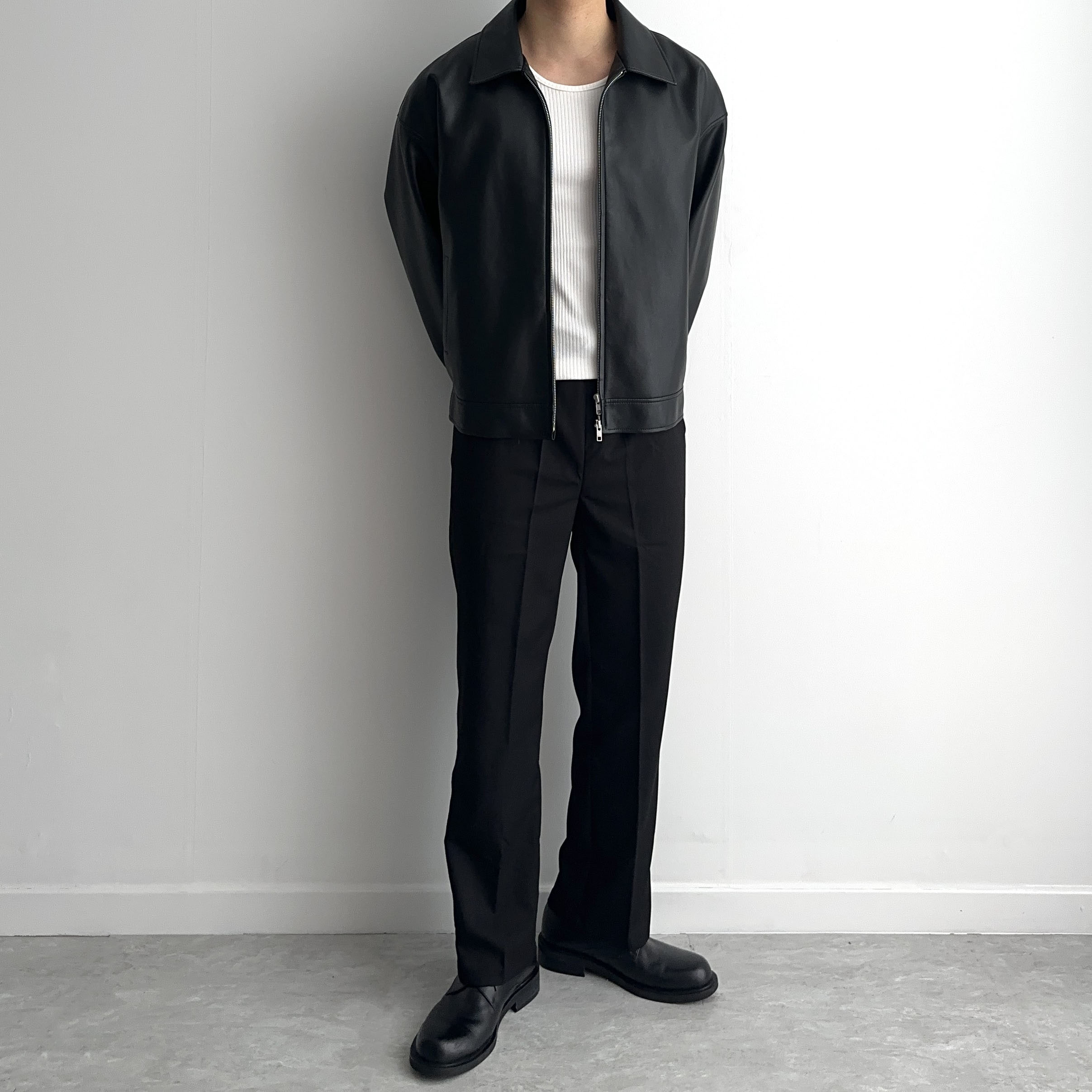 세미와이드슬랙스 테이퍼드핏 테이퍼드슬랙스 - 상세 이미지 4