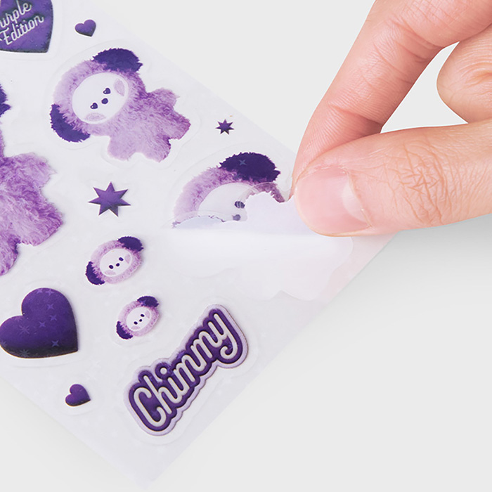 Line Friends BT21 CHIMMY Purple of Wish Edition Minnie Stickers
