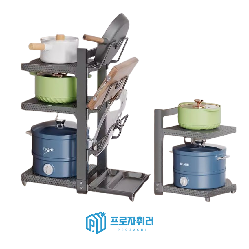 후라이팬 정리대 꽂이 냄비 거치대 뚜껑 - 상품 이미지