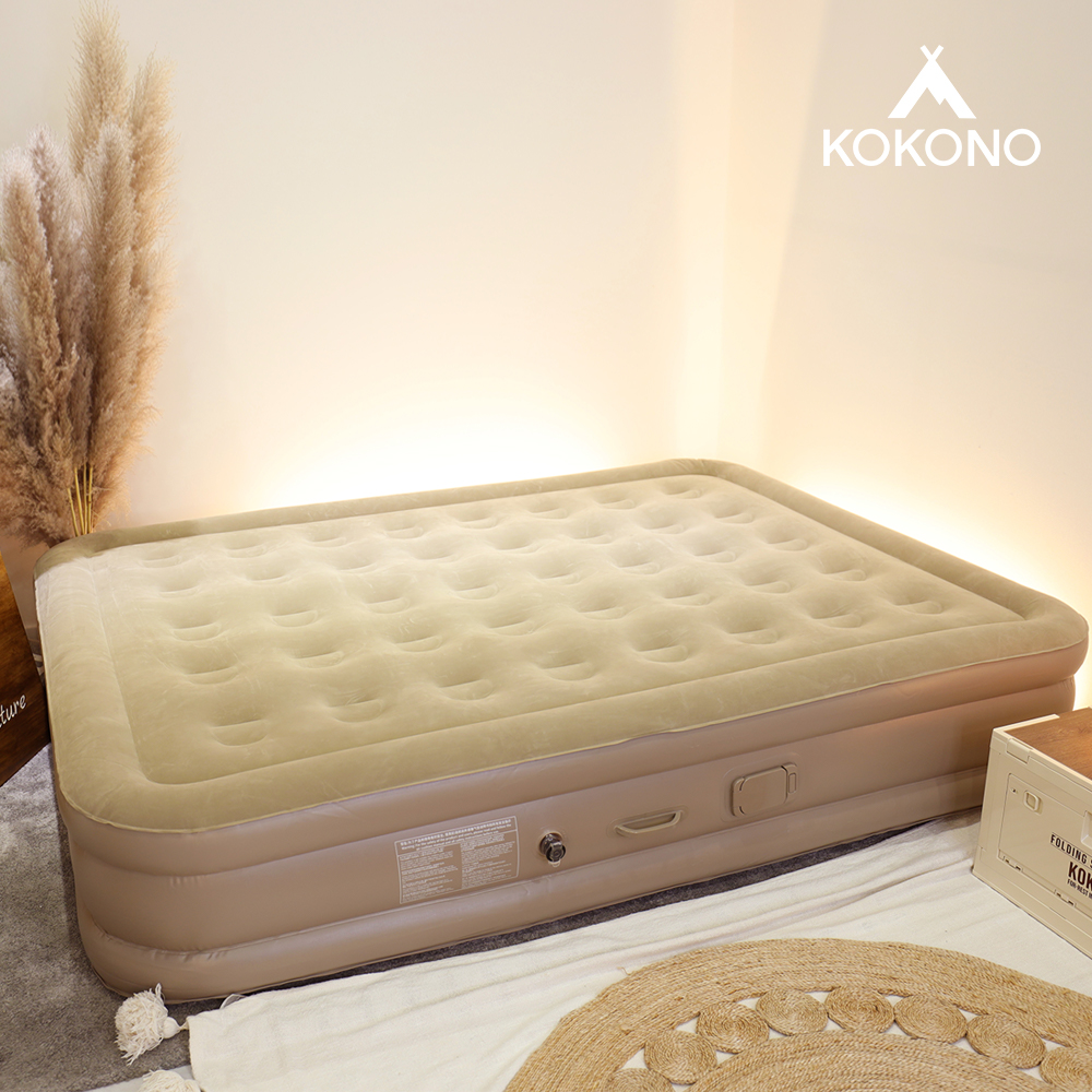 코코노 최신형 4세대 펌프 캠핑 에어매트 자충 매트 야외 휴대용 매트리스 더블 40cm - 상세 이미지 2