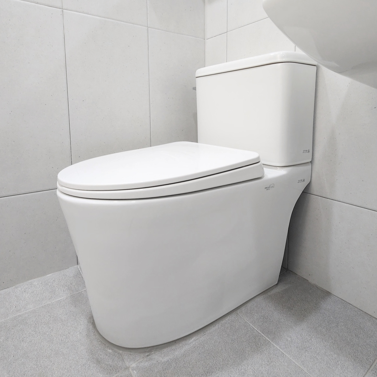 (부산 양산 울산 창원 마산 진해 장유 김해)대림바스 치마형 투피스양변기교체 CC-733 CC733 아덱스실리콘 마감 - 상세 이미지 4