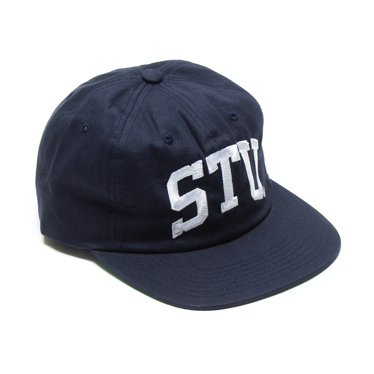 스투시 STU 스투 아치 스트랩백 캡 모자 블랙 카키 - 상세 이미지 2
