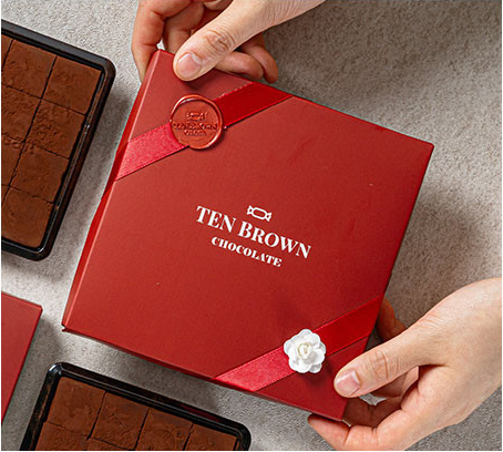 [발렌타인데이] 텐브라운 파베 생초코릿 16구 - 벨기에산 수제 프리미엄 제품 이미지