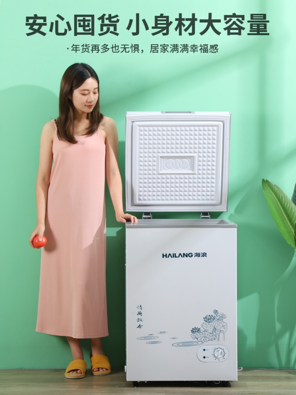 소형냉동고 대용량 김치 뚜껑형 탕비실 신선보관 이미지 3